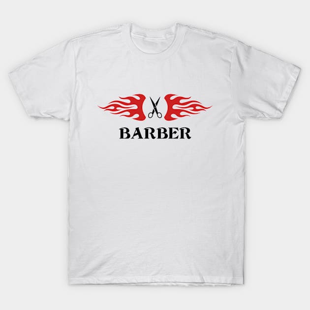 Barber white T-Shirt by PallKris